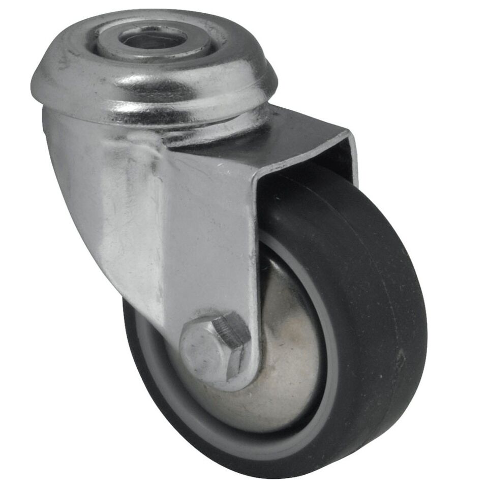 Product afbeelding Colson zwenkwiel JDPE met boutgat 50 x 20mm 40kg