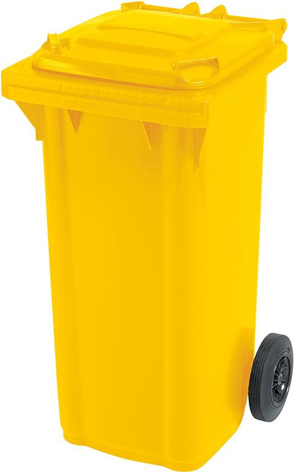 Product afbeelding Grote afvalbak kunststof 120 liter, rood