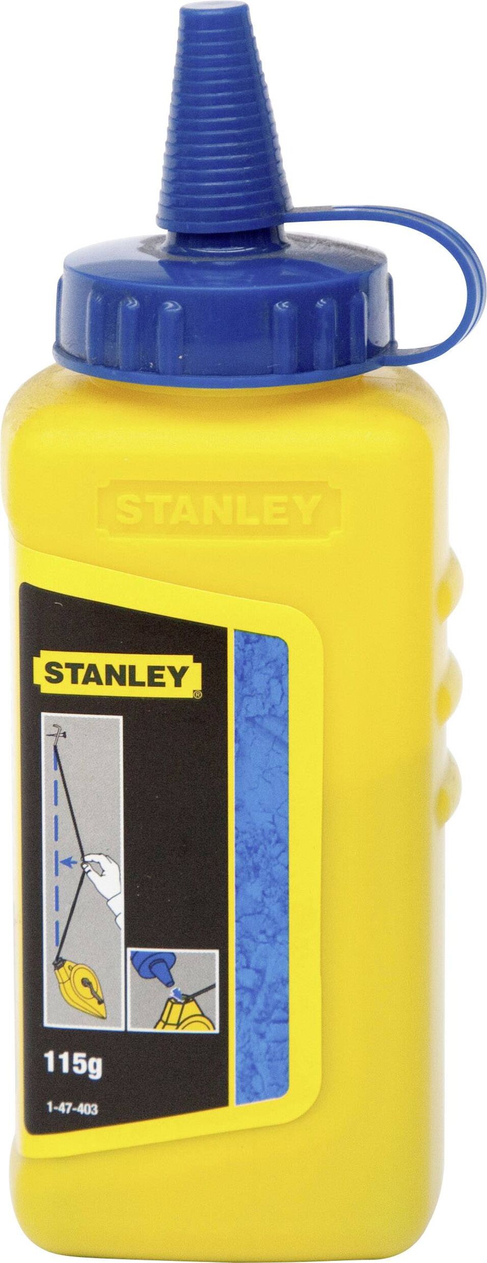 Product afbeelding Stanley Slaglijnpoeder Blauw 115gr 1-47-403