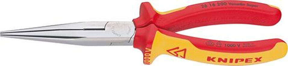 Product afbeelding Knipex VDE-telefoontang recht, met meercomponenten-handgrepen 200mm