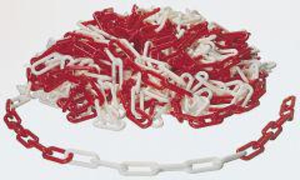 Product afbeelding Kunststofketting rood-wit 6
