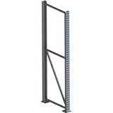 Staander 85/20 3300 x 1100 RAL 5010 cpl. multipal S met sleutelperforatie