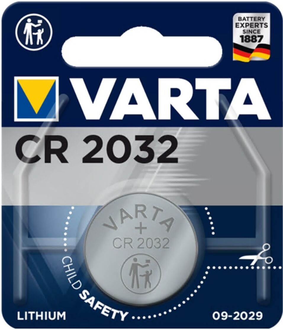 Product afbeelding Varta batterij Lithium knoopcel CR2032 3,0 V a 1 stuk