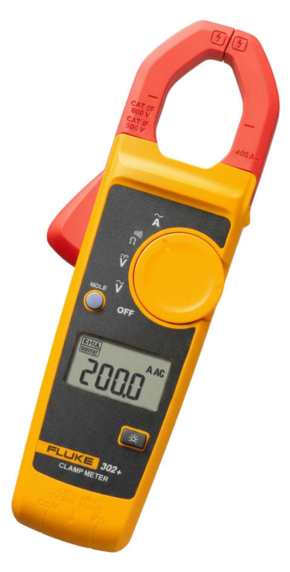 Product afbeelding Fluke digitale stroomtang  302+ CAT III palmformaat, tot 600A