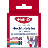 HeltiQ Hechtpleister textiel 5 m x 2,5 cm