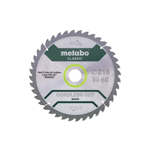 Metabo Cirkelzaagblad HW/CT     216x30mm