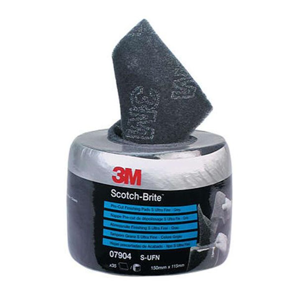 Product afbeelding 3M Scotch-Brite Pre-Cut Clean en Finish Voorgeperforeerde Handvel op Rol CF-SR, groen, 150 mm x 115 mm A VFN