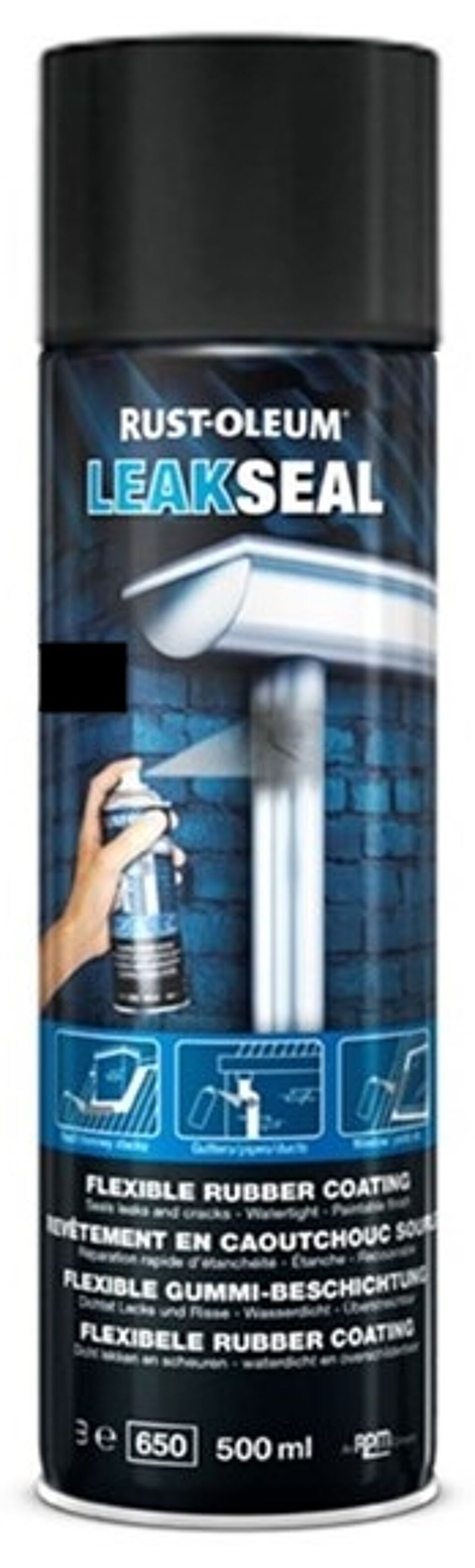 Product afbeelding Rust-Oleum LeakSeal zwart 3478 500ml