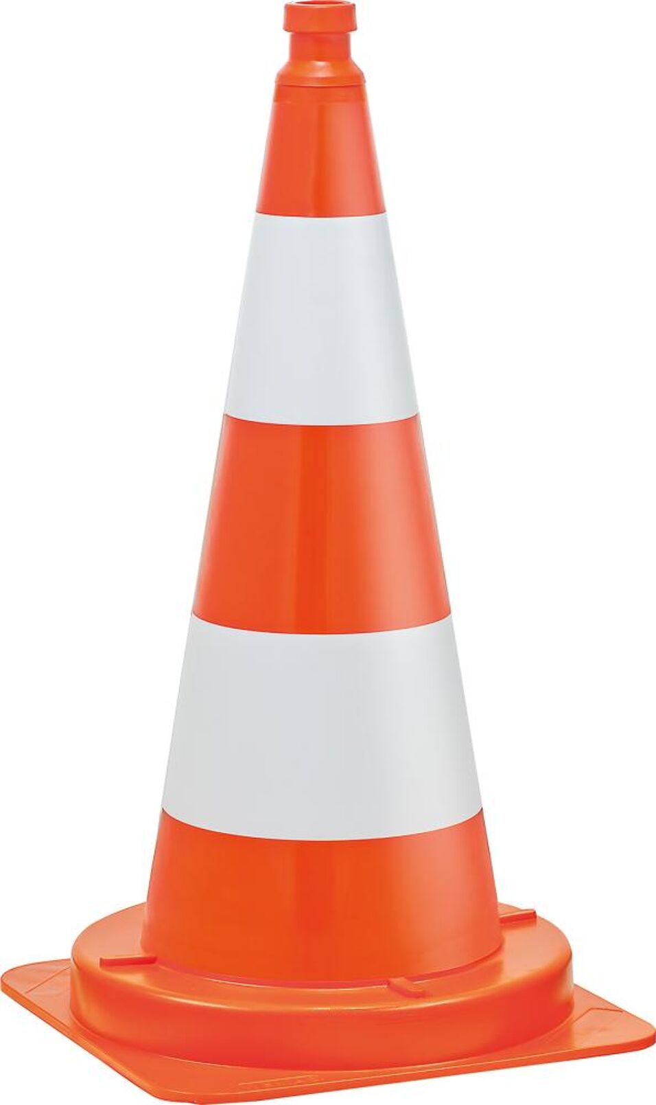 Product afbeelding Verkeerskegel pvc oranje/wit 750mm, Zware uitvoering