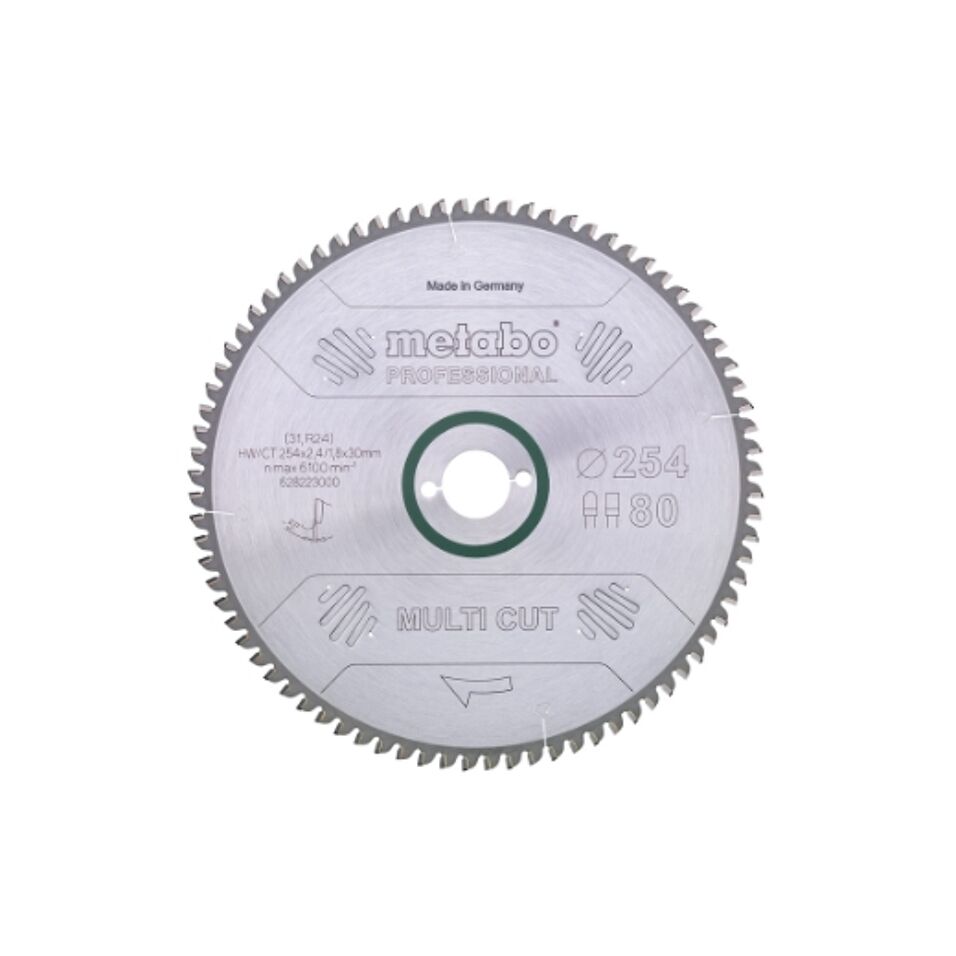 Product afbeelding Metabo Cirkelzaagblad HW/CT 254x30mm
