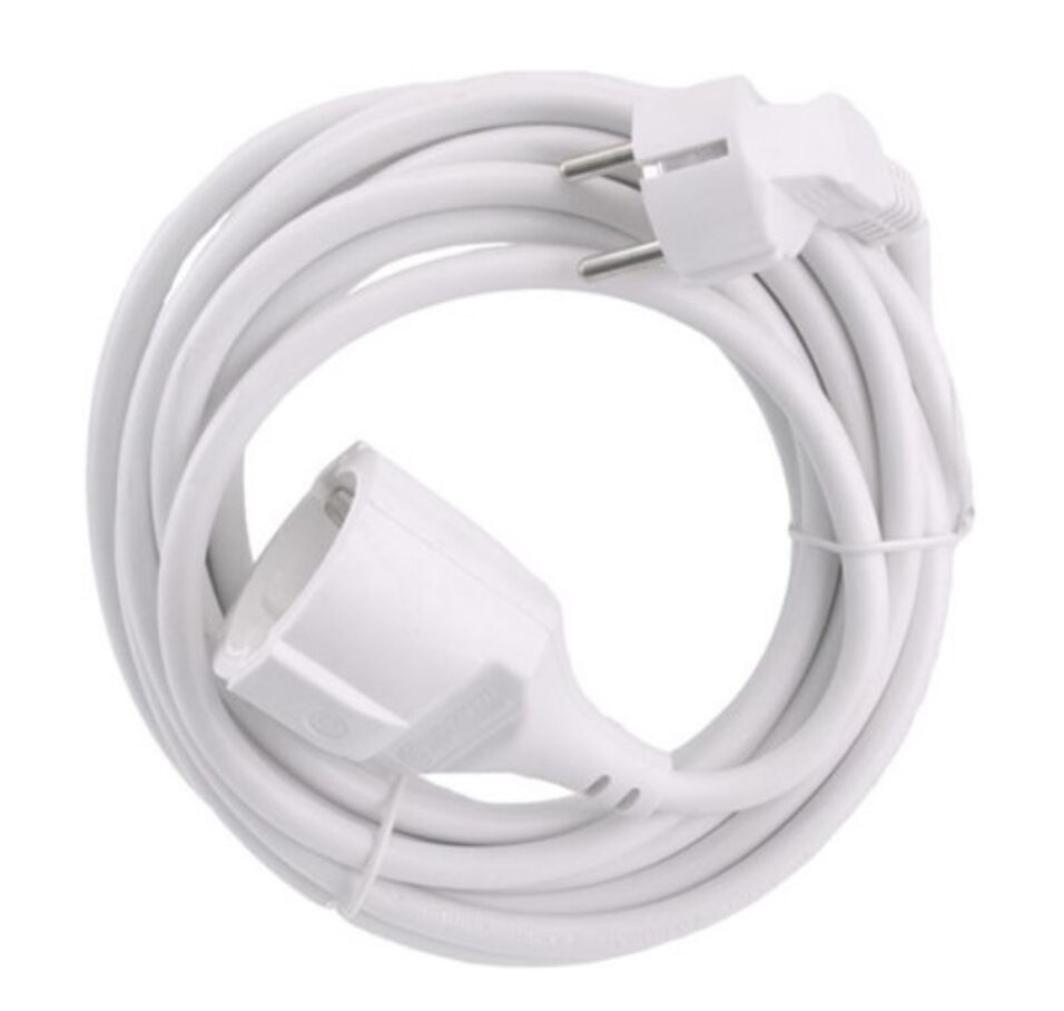 Product afbeelding Exin verlengsnoer wit    3 x 1.5      5m