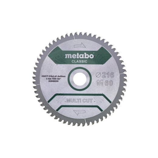 Metabo Cirkelzaagblad HW/CT     216x30mm