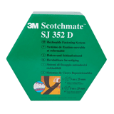 3M Hersluitbare Lus en Haak Klittenband SJ352D, Zwart, 25 mm x 5 m, 4.4 mm