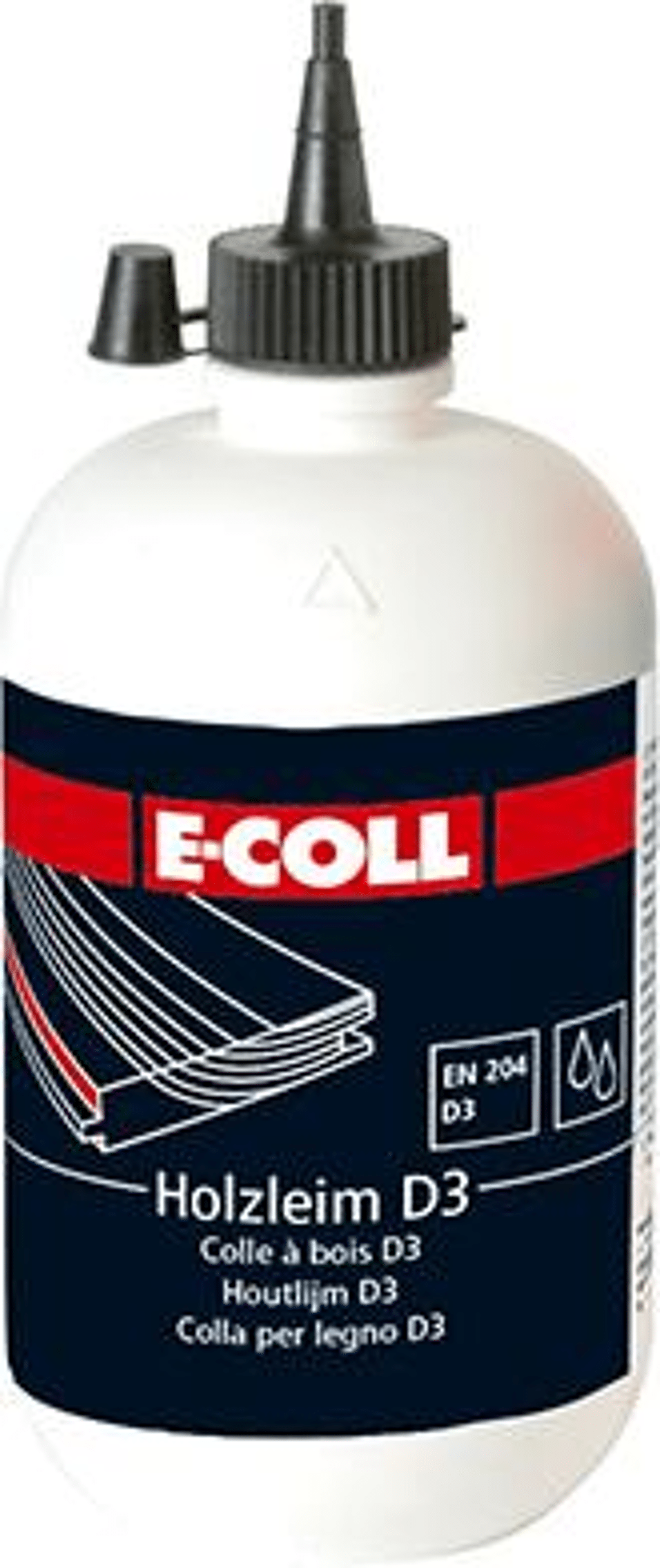 Product afbeelding E-Coll houtlijm D3 watervast 250 g