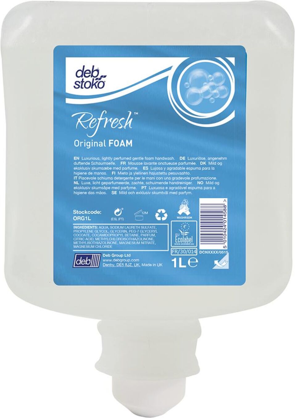 Product afbeelding Deb Stoko Refresh Original FOAM patroon a 1 lt
