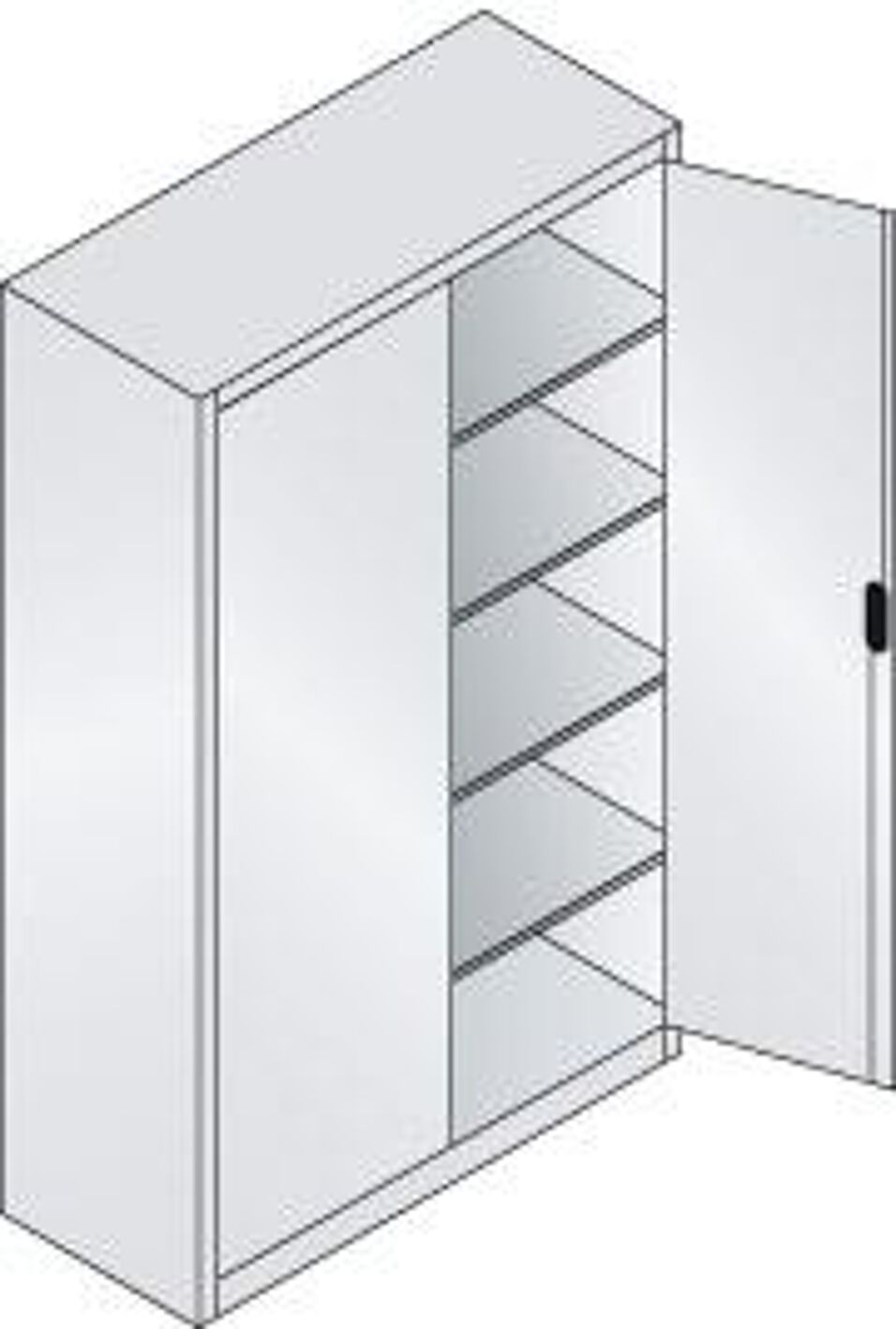 Product afbeelding Draaideurkast 7035/5012