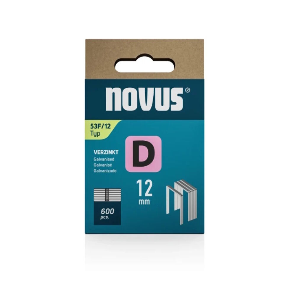 Product afbeelding Novus Niet plat D 53F/12mm 600st