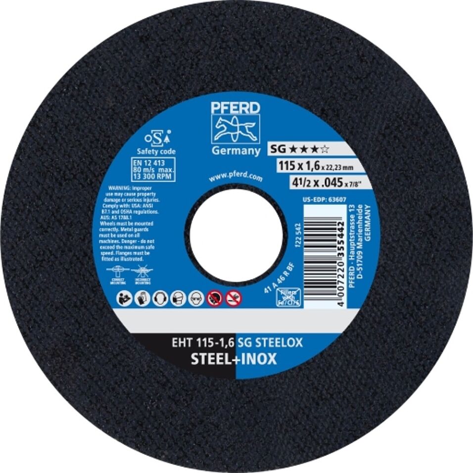 Product afbeelding Pferd doorslijpschijf EHT 115-1,6 SG STEELOX