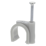 Q-Link kabelclip grijs rond 12mm a 50 st.