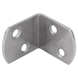 L-steun zonder schroef RVS       a 4 st.