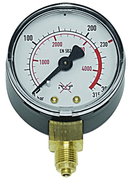 Harris manometer 0-16 bar 63mm 1/4
