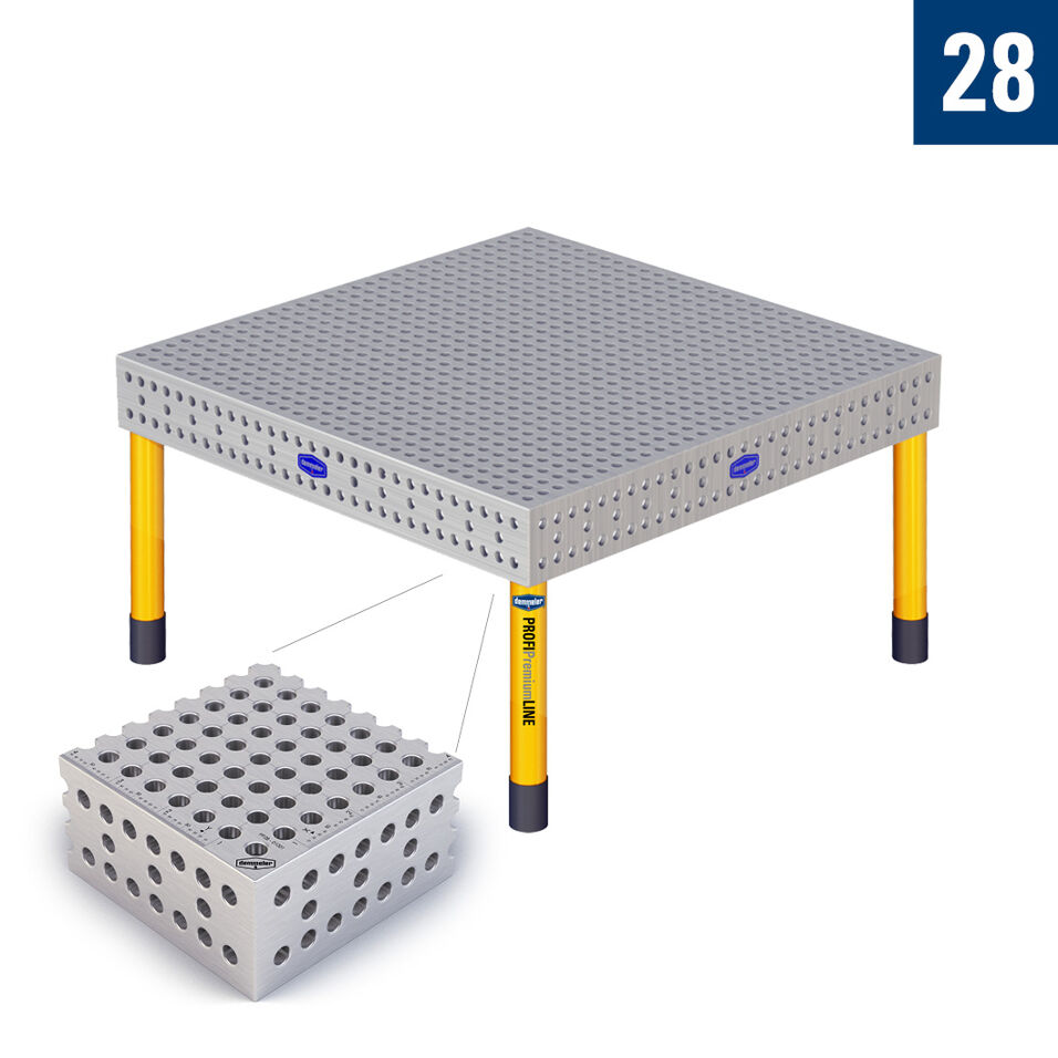 Product afbeelding Demmeler opspantafel PP 1500x1500x850 mm