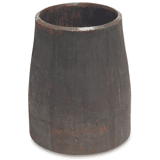 Lasverloopstuk zwart 88,9 x 42,4 mm