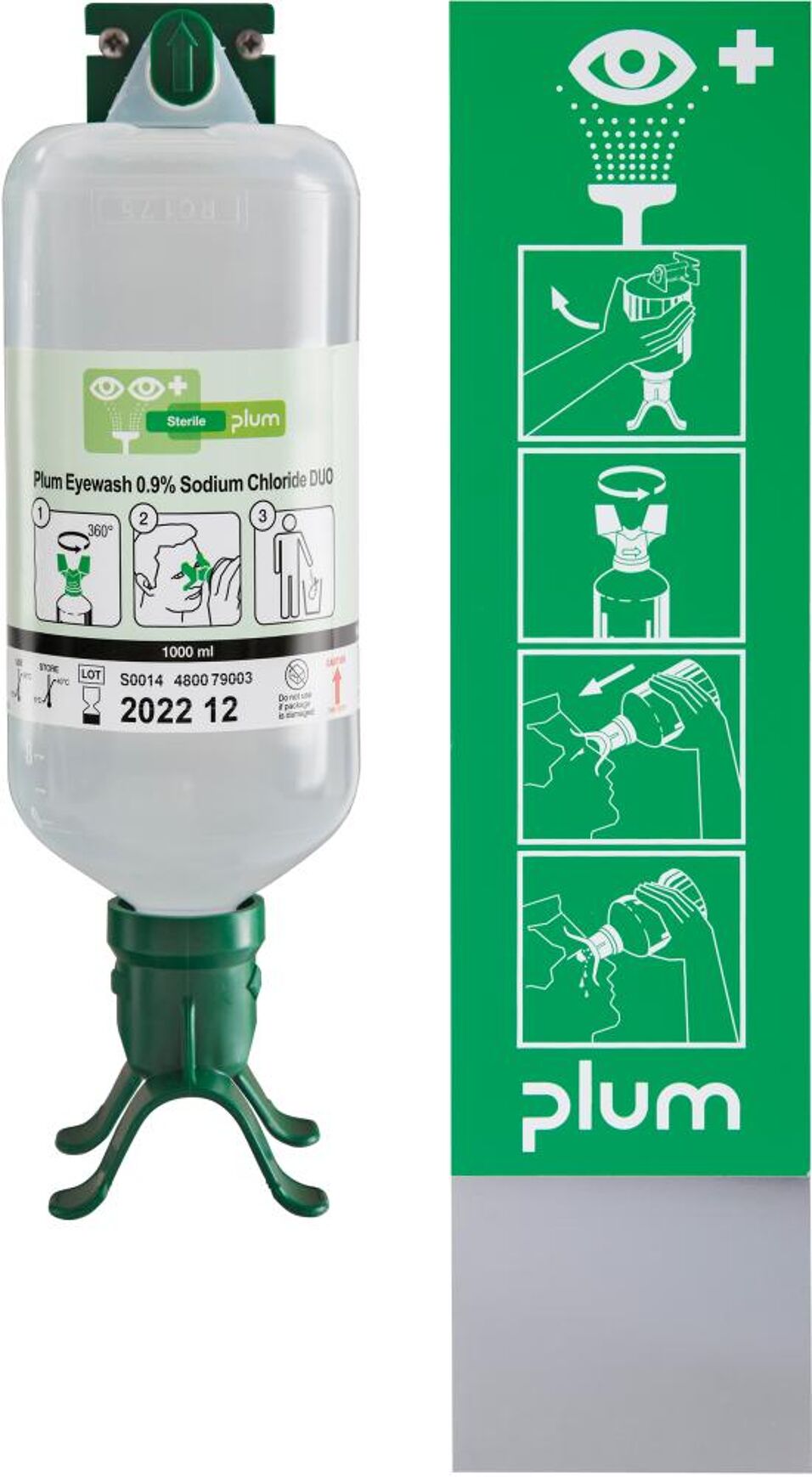 Product afbeelding Plum oogspoelstatief Duo 4802 1000 ml