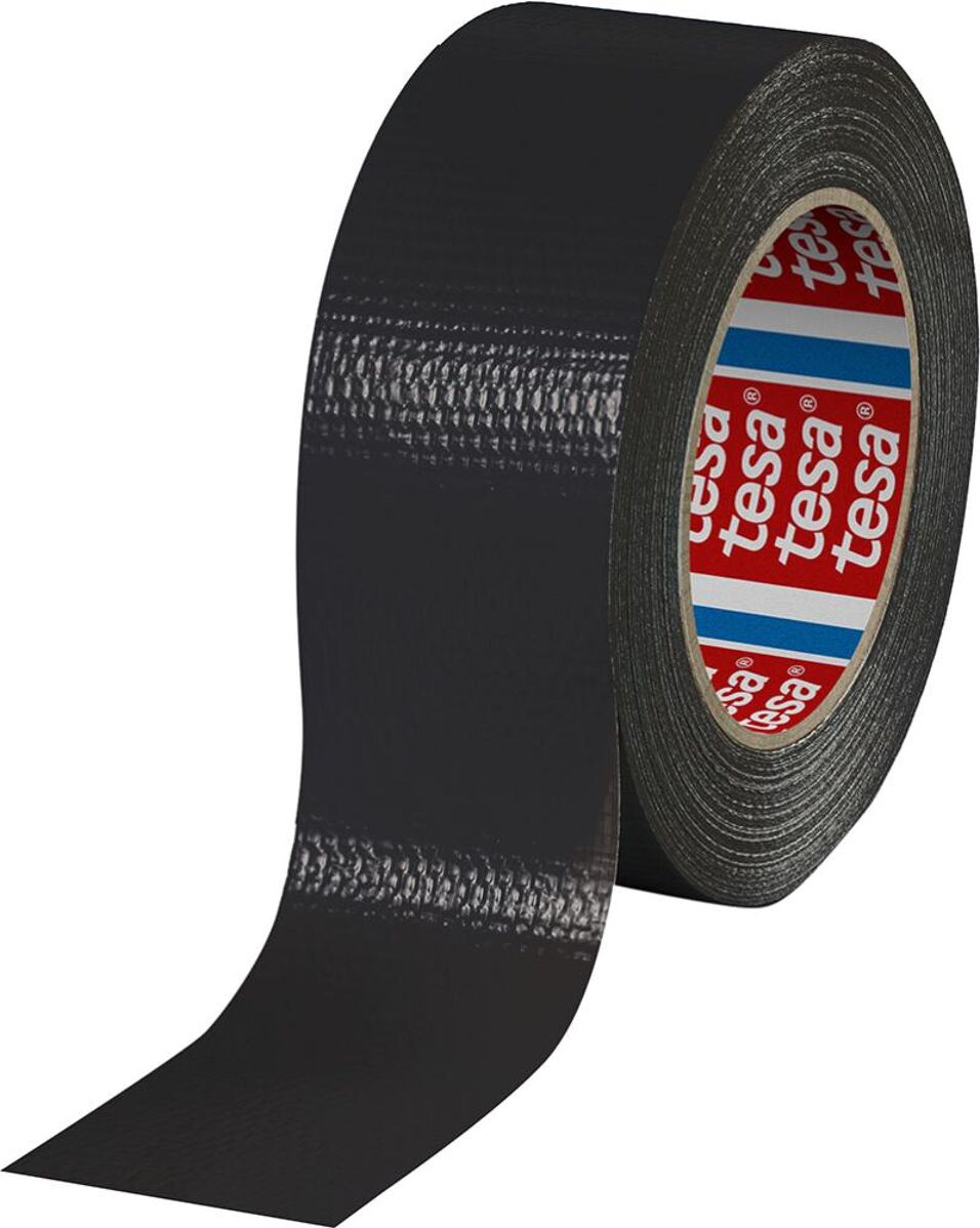 Product afbeelding Tesa ducttape 4615 50x50 zwart gerecycled