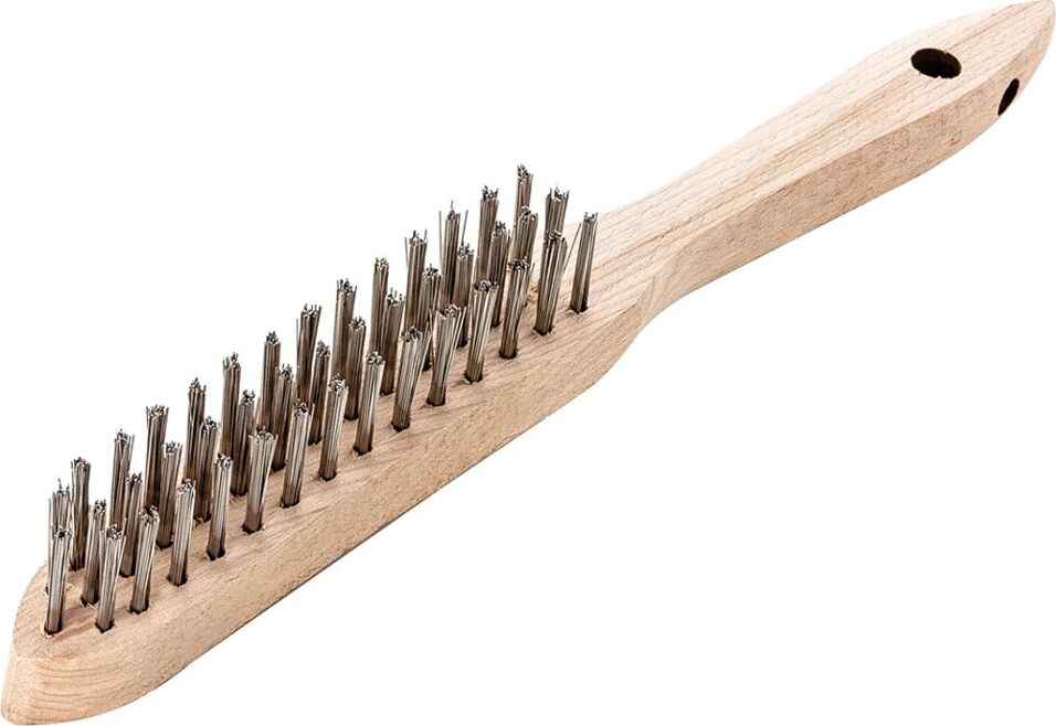 Product afbeelding Lessmann Staalborstel staal glad 0,35mm 3 rijen