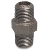 Dubbele nippel nr.280 zwart 1/2"