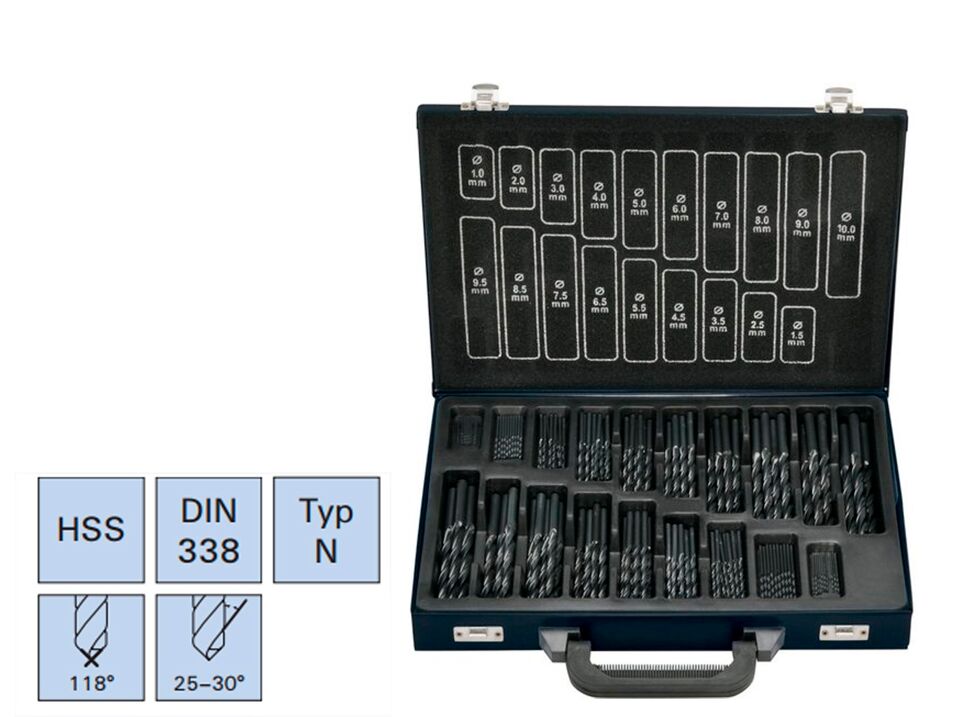 Product afbeelding Gedore red Spiraalborenset 1-10mm 170-dlg