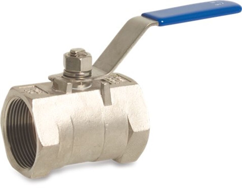 Product afbeelding Mega kogelkraan 1-delig RVS 316 1/2" binnendraad 40 bar