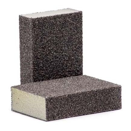 3M General purpose schuurspons 4-zijdig, zwart, 100mm x 68mm x 26mm coarse, hard