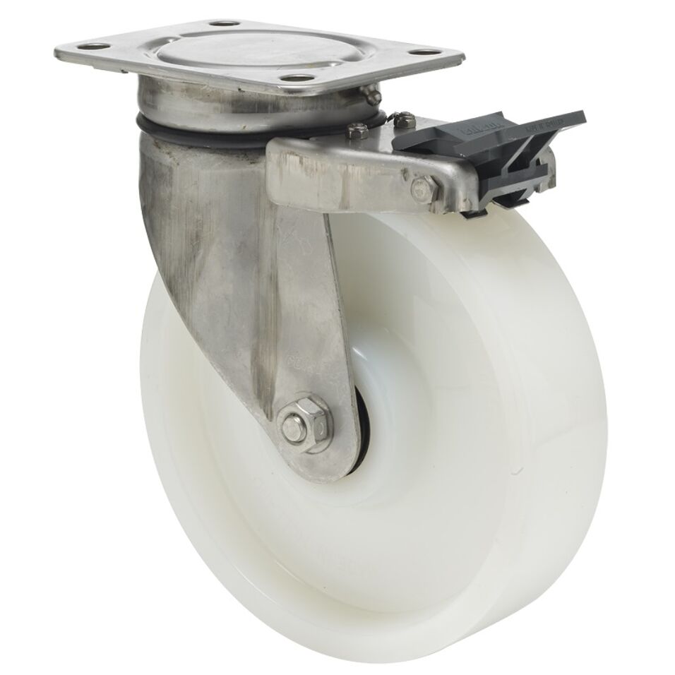 Product afbeelding Colson zwenkwiel JXPN met topplaat en rem 160 x 50mm 500kg