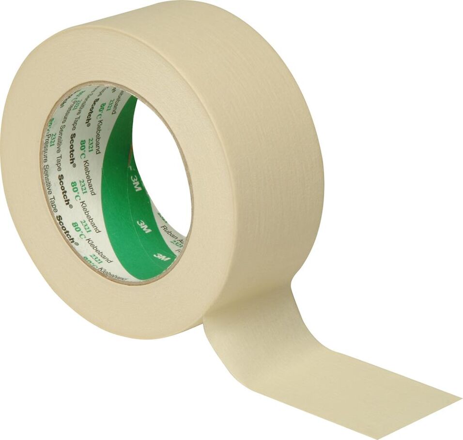 Product afbeelding 3M Afplaktape 201E, Beige, 48 mm x 50 m, 0.135 mm