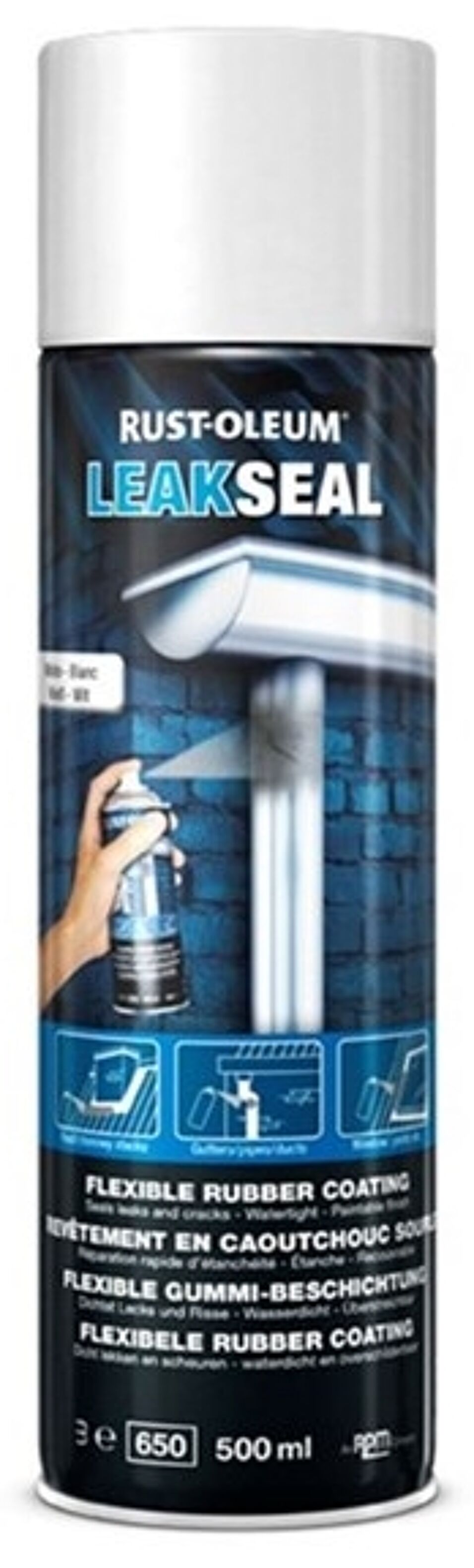 Product afbeelding Rust-Oleum LeakSeal wit 3490 500ml