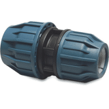 Verloopkoppeling PP 32 mm x 20 mm knel 16bar zwart/blauw DVGW/KIWA/WRAS