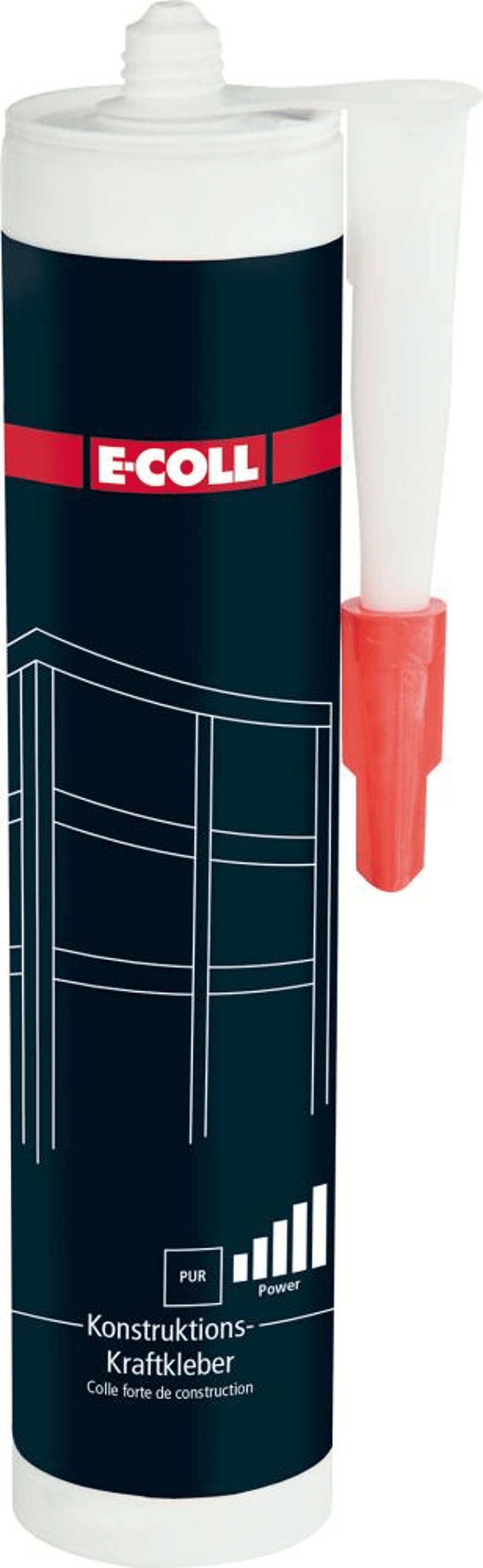 Product afbeelding E-Coll constructie-krachtlijm 310 ml