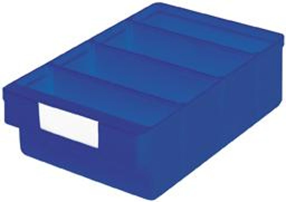 Product afbeelding Magazijnbakje PP 300x186x83 mm blauw