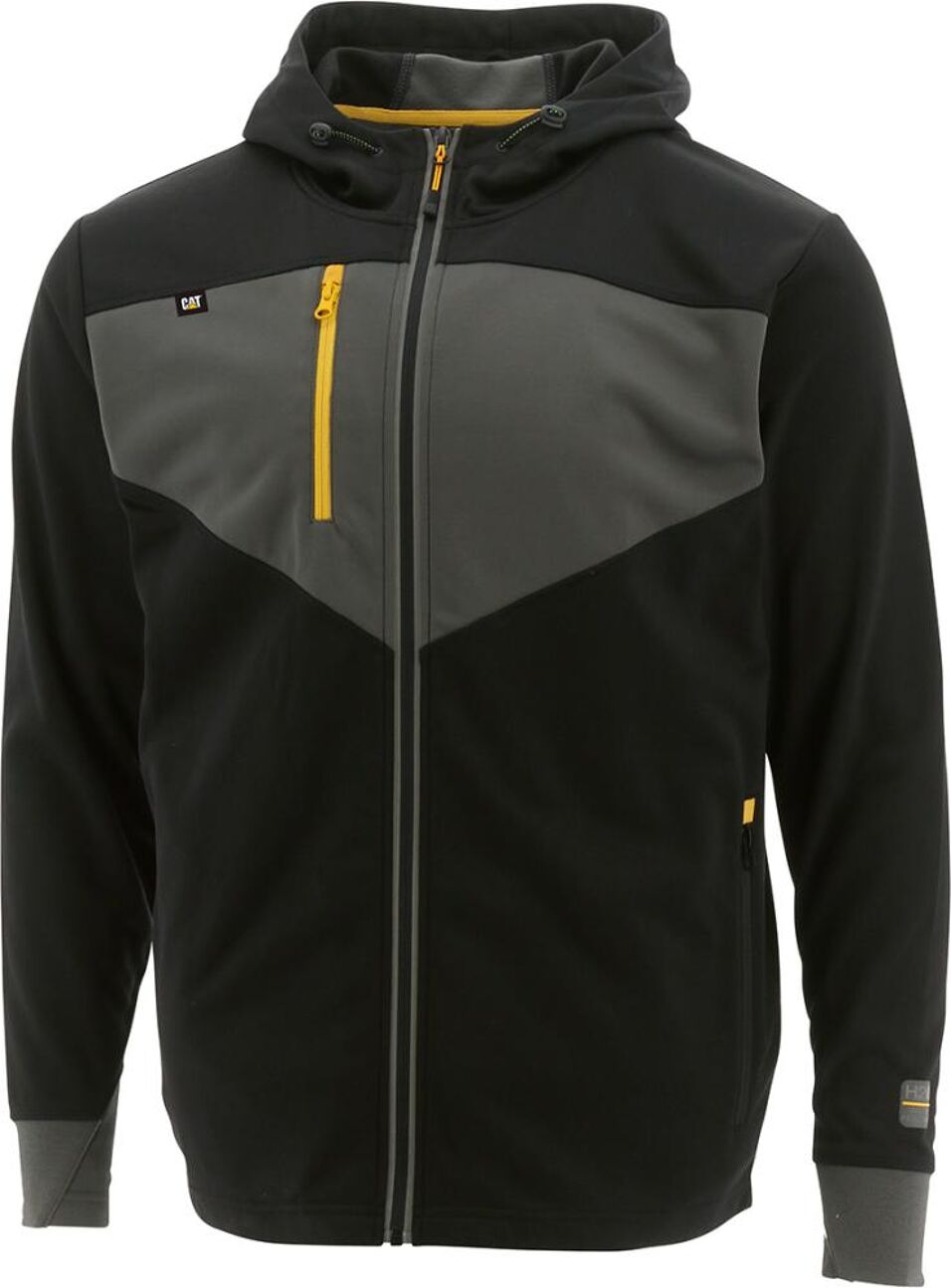 Product afbeelding CAT werktrui Triton zwart/grijs maat L