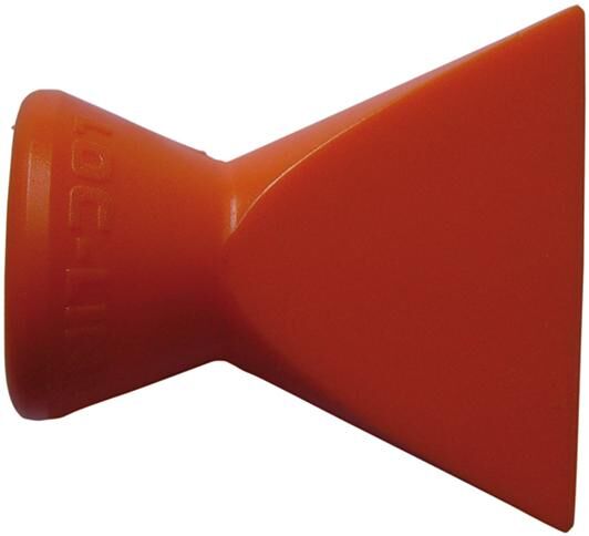 Loc-Line platte sproeier 1/4 25mm 2-delig