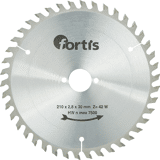 Fortis cirkelzaagblad 210x2.8x30 42t (w)