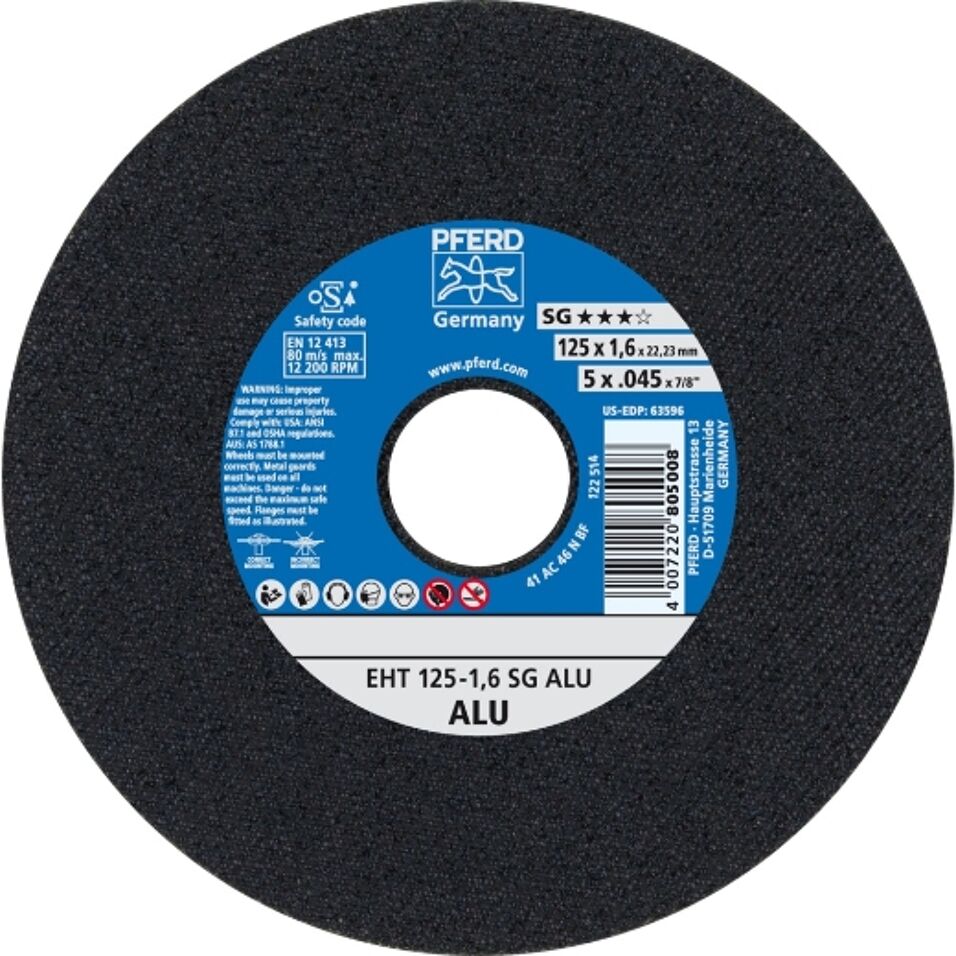 Product afbeelding Pferd doorslijpschijf EHT 125-1,6 SG ALU