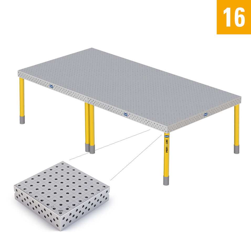 Product afbeelding Demmeler opspantafel PE 3000x1500x850 mm