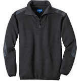 Trui met kraag antraciet/zwart maat S