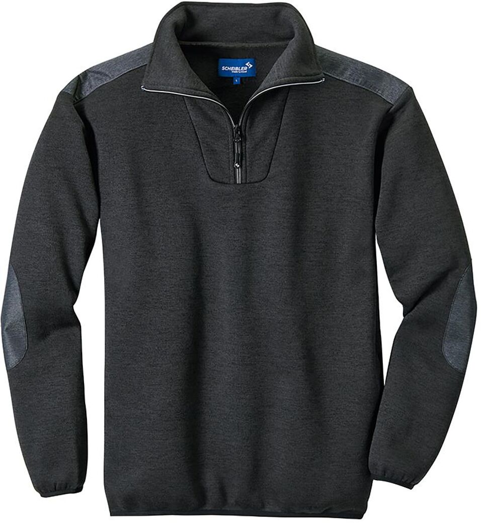 Product afbeelding Trui met kraag antraciet/zwart maat L