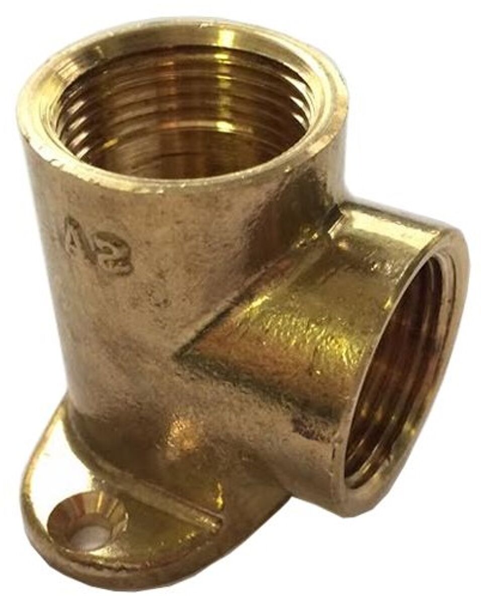 Product afbeelding Riegler Messing muurplaat 2 x 1/2