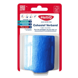 HeltiQ Zelfhechtend Windsel 4 m x 6 cm latexvrij blauw