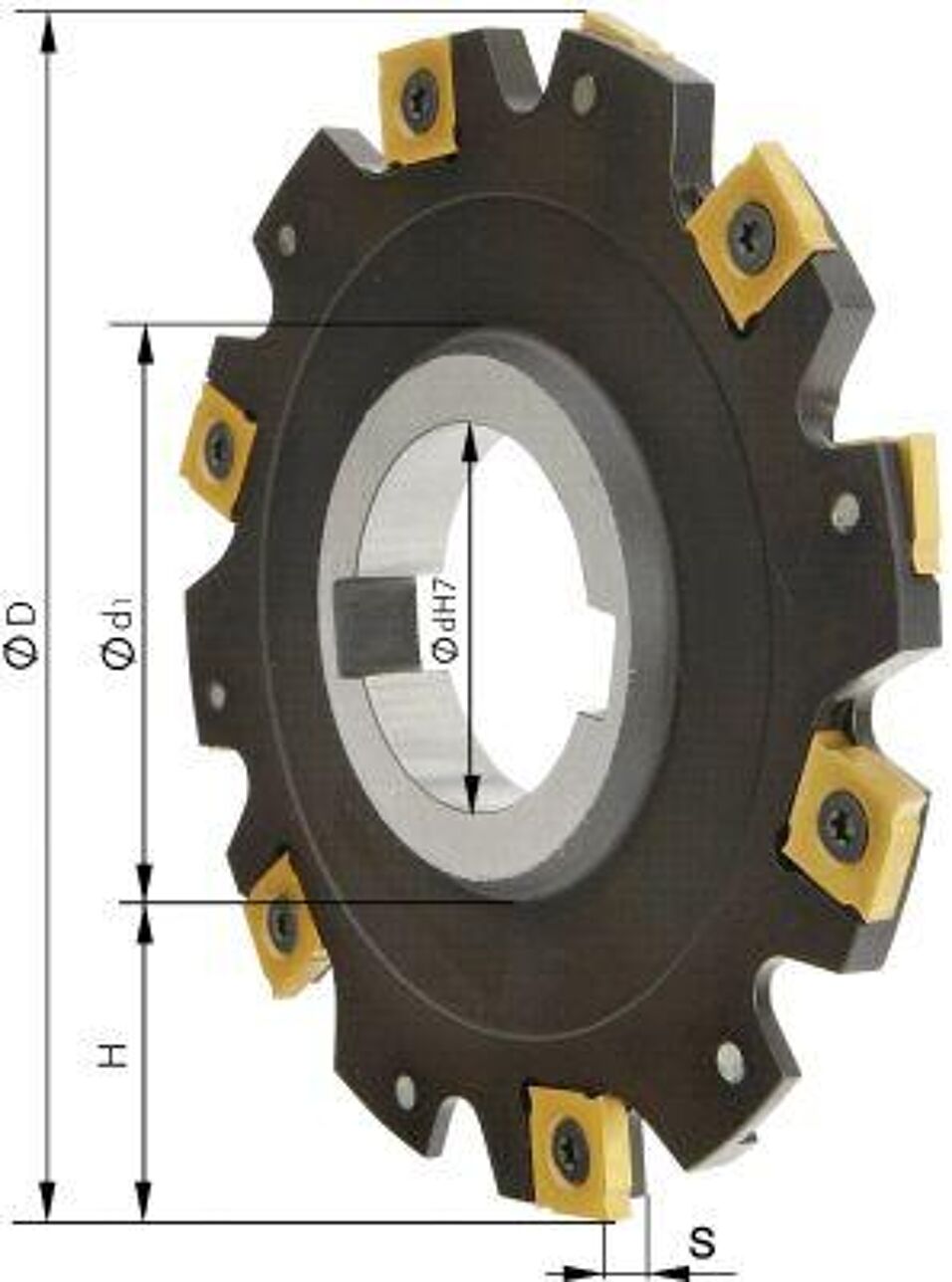 Product afbeelding Schijffrees 16 tanden zonder kraag D 200x6mm